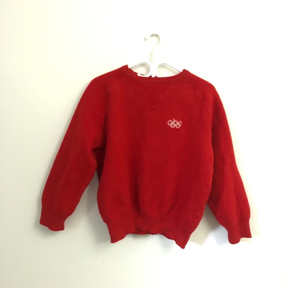 Vintage 1988 XV Olympic Winter Games Calgary Official Knit Wool Sweater Unisex - Picture 3 of 4